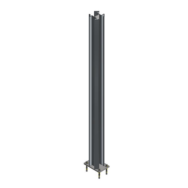 Plastic calf box back wall post
