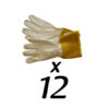 Goatskin gloves for welder, 30cm, 12 pairs 