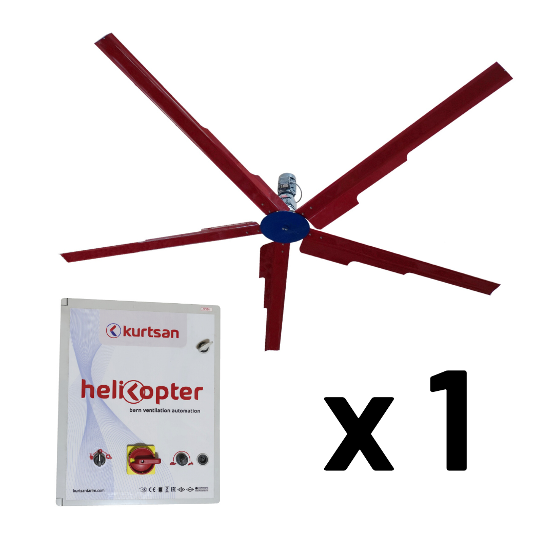 Helicopter Ventilation Fan 1 set, Ø 5 m, 1,1 kW