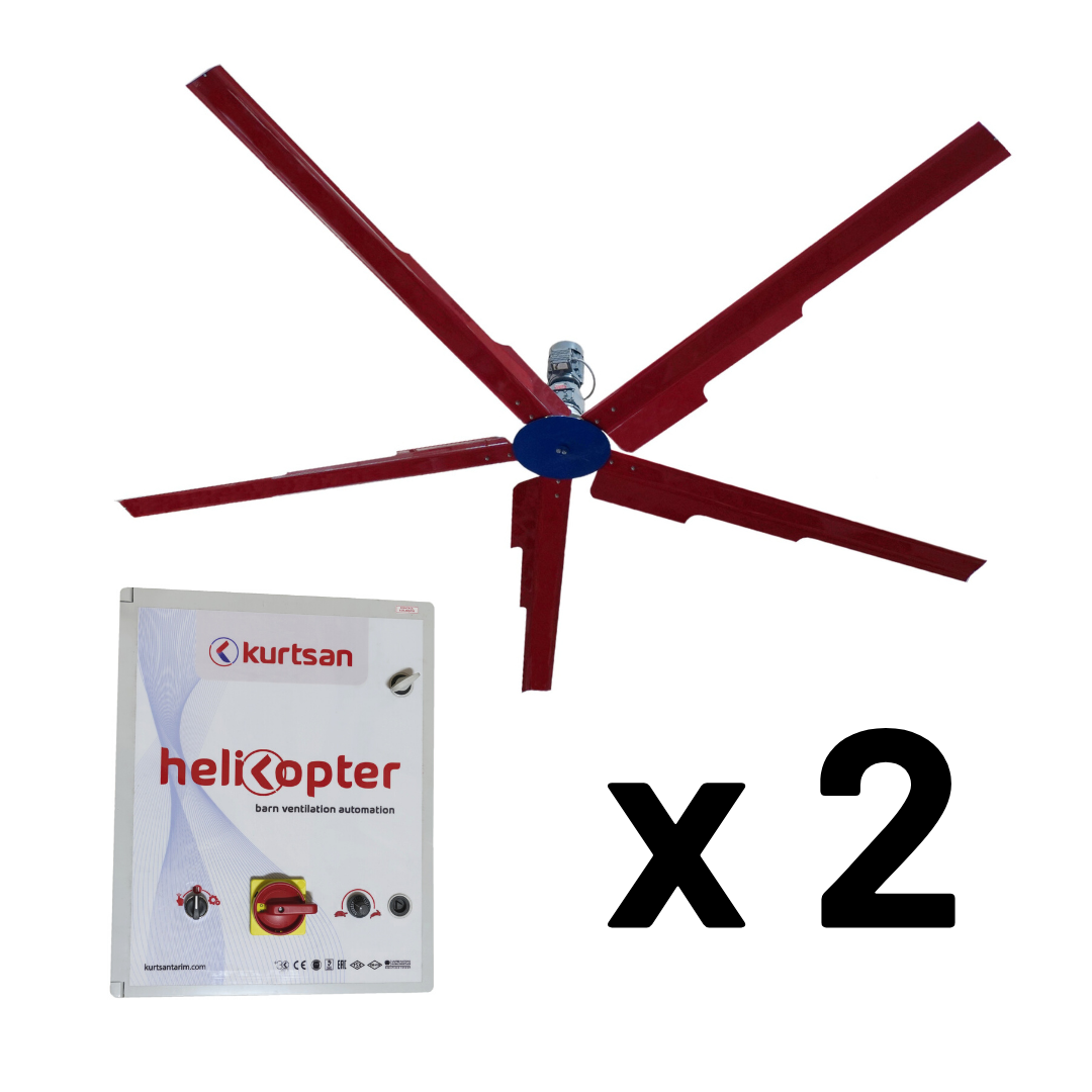 Helicopter Ventilation Fan 2 sets, Ø 5 m, 1,1 kW