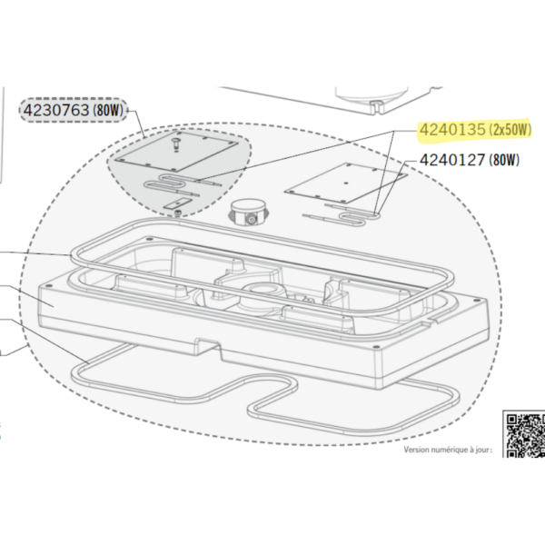 Heating elements 2 × 50 W for ISOBAC
