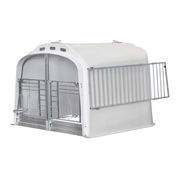 Vasikamaja piirdega 3 CalfOtel Dual with front fence