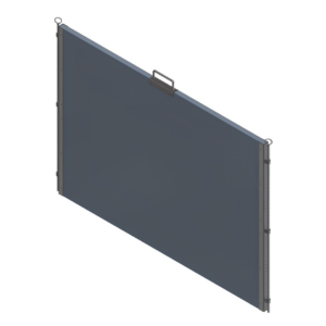 Partition (1,2 x 1,7 m) for plastic calf box Calf-QuickBox 1.2, concrete wall