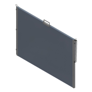 Partition (1,2 x 1,7 m) for plastic calf box QuickBox, concrete wall